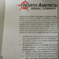 North American Signal Company LEDFLRV350P-ACR LED Warning Light Red 85-250V