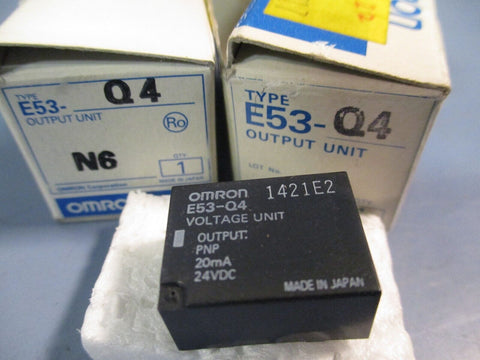 LOT OF (2) OMRON VOLTAGE OUTPUT E53-Q4