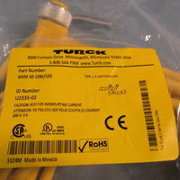 TURCK Part# Wkm 50-10M/S90 Mini Fast Cordset U2333-02 10m Long
