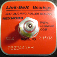 Rexnord Link Belt PB22447FH 4-Bolt Pillow Block Bearing 2-15/16" Bore