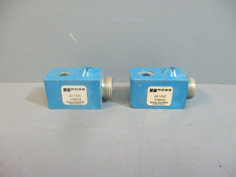 Ross 316K33 Solenoid Valve 24VDC LOT OF TWO