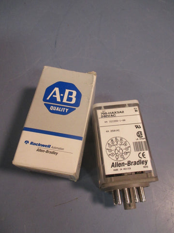 ALLENBRADLEY Tube Base General Purpose Relay 240 V AC 50/60 Hz Ser B 700HAX3A2
