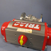 TRIAC 2" FLANGE BALL VALVE w/ PNEUMATIC ACTUATOR SS 90FS200/2R5SXX