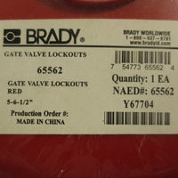 Brady 65562 Gate Valve Lockout 561/2" Max Hinged With Danger Labels Lot of 3