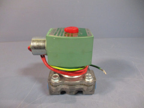 Asco 2Way Solenoid Valve PilotOperated 10.1W 12VDC 050 PSI 3/8" NPT 8215G10