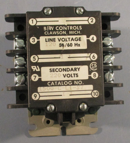 B/W Controls 1500CL1S7 Liquid Level Control Relay 220V 50/60Hz