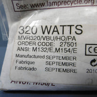 GE MVR320/VBU/HO/PA 320 Watts Metal Halide Light Lamp