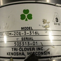 Tri-Clover 741TR-30M-20S-3-316L Sanitary Valve 700 Series Valve Actuator