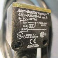 Allen Bradley 42EFP2SCBA2 Polarized Reflective Sensor Ser A 3m Length