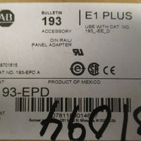 Allen Bradley 193EPD Ser A Din Rail Panel Adapter 166AWG 193EPD A
