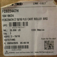 Rexnord FCB22447H 4-Bolt Flange Cartridge Spherical Roller Bearing 2-15/16" Bore