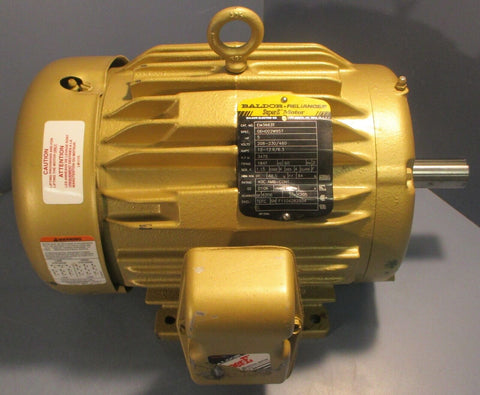 Baldor Reliance Super-E EM3663T Electric Motor 06H002W957 5HP 1-1/8" Shaft Dia