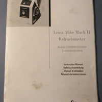 Leica Abbe Mark II Refractometer 10480 w/ Instruction Manual