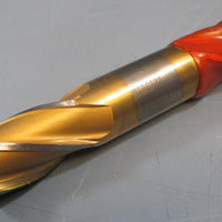 Niagara TiN Double End Mill Cutter, 1"DIA,1"SHK, HSS, 45326, F6, 4FL, USA
