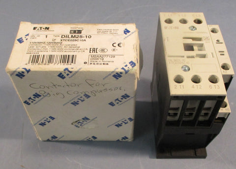 Eaton DILM2510 Contactor XTCE025C 110/120V 50/60Hz 11kW/400VAC