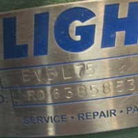 Lightnin EV5L75 Industrial Mixer w/ Shaft and Impellers 1725 RPM .75 HP