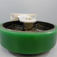 New Albion Alathane 8" X 2" Wheel Non Swivel Fixed Position Poly Cast Iron Black