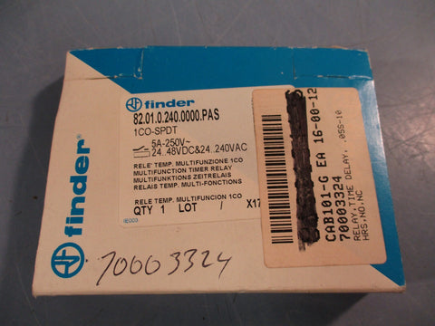 Finder 82.01.0.240.0000.PAS Time Delay Relay 5A250V 24..48VDC & 24