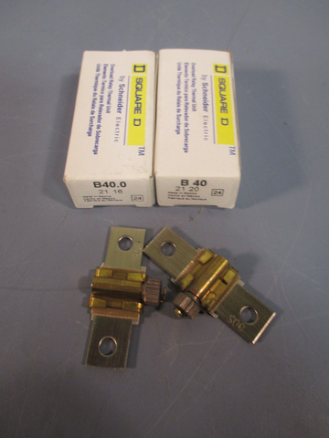 Square D Overload Relay Thermal Unit (Lot of 2) B40