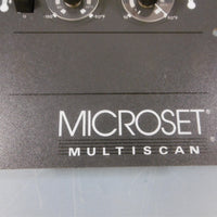 Used Microset Multiscan 420652 102168J Temperature Control Microset Multiscan