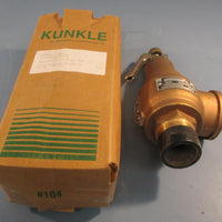 Kunkle 6010HGM01-AM Safety Relief Valve Set 150 PSI 1-1/2" 4588 LB/Hr Cap
