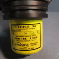 Flow Serve MK537 Pneumatic Valve & Actuator Combination Assembly 1-4446RTSE R2