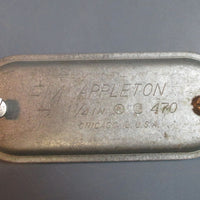 Appleton 11/4" LB47 Grayloy FM7 Conduit Body w/ Cover & Gasket Used