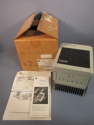 Allen-Bradley 1305 AC Variable Speed Drive .75HP 380/460V Ser C 1305-BA02A