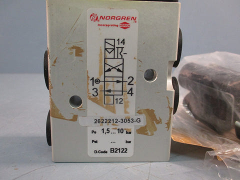 Norrgren Solenoid Valve 1/2IN PORT 10BAR 110/120V 50/60HZ 26222123053G