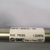 SMC Double Acting Air Cylinder,16MM Bore, 100MM Stroke C8516QKS070100