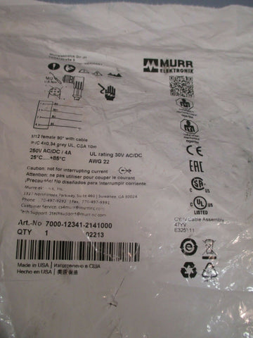 Murr Elektronik Cordset 7000123412141000