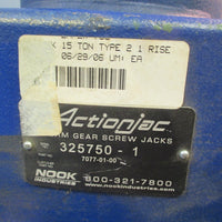 NOOK Actionjac Worm Gear Screw Jack 7077-01-00, 15 Ton, 1" Rise