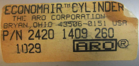ARO 24201409260 Economair Pneumatic Cylinder 255/8" Stroke 5/8" Shaft Dia