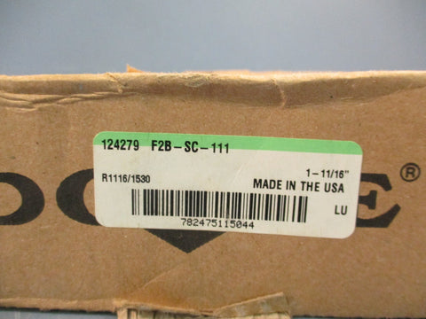DODGE F2B-SC-111 / 124279 Flange Mount Bearing Unit 1-11/16"
