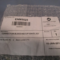 MARKEM IMAJE Compatible 5525 CONNECTORRECUP/BLEEDFOR SINGLE JET ENM5525