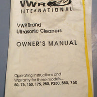 VWR Scientific 250HT Ultrasonic Cleaner w/ Lid and Manual 2.5Gal 120V 6A 50/60Hz