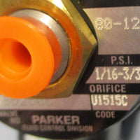 Parker PM3S5250AB6B6J Solenoid Valve 120/60V 80125psi 11W 1/163/32 Orifice
