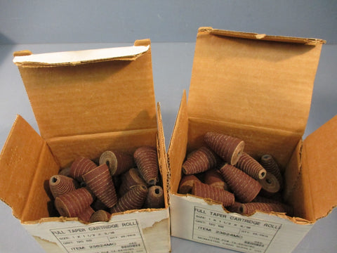 (2) MCMASTER CARR 23624MC 25/PKG FULL TAPER CARTRIDGE ROLLS 1 x 1 1/2 x 3/16