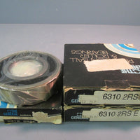 General Single Row Radial Bearing Ball 6310 2RSE Lot of Three
