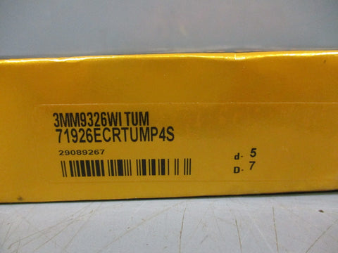 Timken3MM9326WITUM Super Precision Bearing d5 D7 71926ECRTUMP4S Set of 2