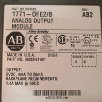 Allen Bradley 1771OFE2/B Rev. AB2 Analog Output Module Series B Used