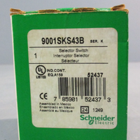 Schneider Electric 9001SKS43B 3Position Selector Switch Series K