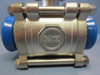 Flow-Tek 2" S-7008 7000 Series Stainless Steel 3 Piece Full Port Ball Valves