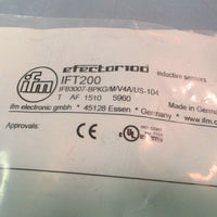 IFM EFECTOR100 INDUCTIVE SENSOR IFB3007-APKG/M/V4A/US IFT200