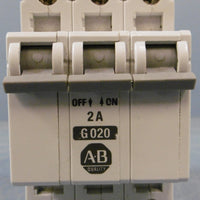 Allen-Bradley 1492-CB3 G020 Circuit Breaker 3-Pole 2A