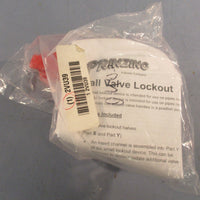 Brady Prinzing 45341 Legged Ball Valve Lockout Y381410 1/2" to 21/2" Lot of 2