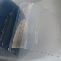 80+ Ft Vinyl Plastic Freezer / Dock Clear Smooth Door Strip 8" Wide 0.08" Thick