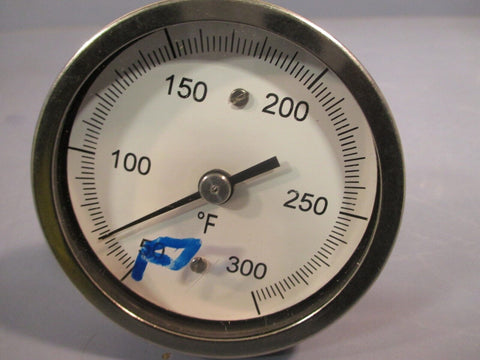 Dial Thermometer 50-300 Degree F, 4" Stem 4303-04201QF 5990023