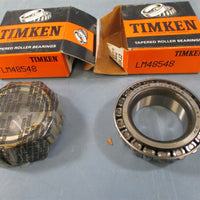 Timken LM48548 Tapered Roller Bearing Cone Lot of 2 - New