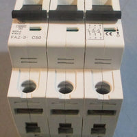 Moeller FAZ3C50 Circuit Breaker 3 Pole 400VAC 415VAC FAZ3C50